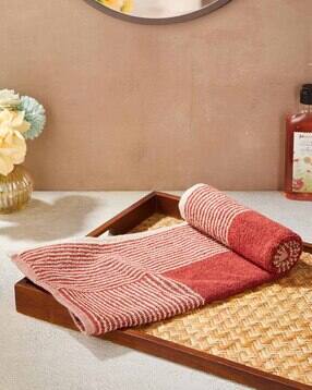 Hand Towel with Striped Detail-image-4
