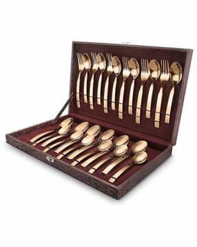 fns  Stainless Steel Cutlery Set with Leatherette Box-picture-10