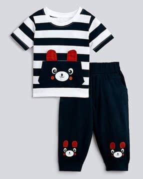 Boys Striped 2-Piece Suit Set-image-37