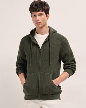 the bear house Men Relaxed Fit Cotton Hooded Sweatshirt -picture-37