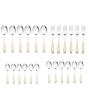 fns Classic Stainless Steel Gold Plated Cutlery Set-picture-15