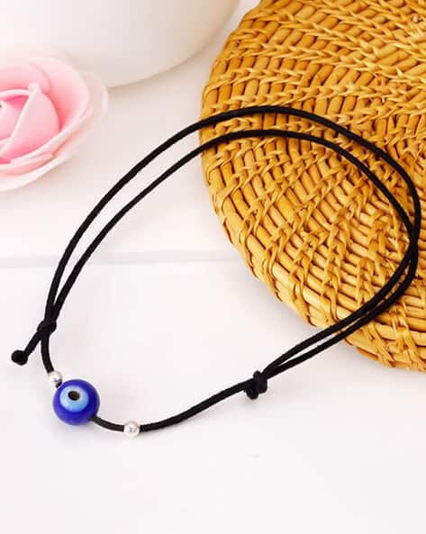 Giva Sterling Silver Evil Eye Single Anklet