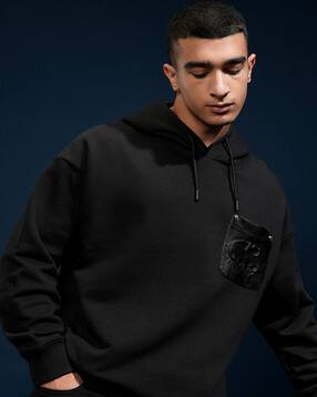 super store by highlander Batman - Highlander Warner Bros Batman Men Black Oversized Drop Shoulder Front Open Hoodie Sweatshirt-picture-22