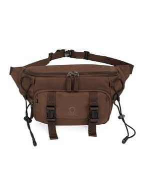 united colors of benetton Men Logo Print Waist Bag with Zip Closure-picture-10