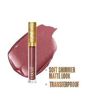 lakme Be-Jewel Shimmer Lip Liquid Lipstick - Iced Espresso-picture-27