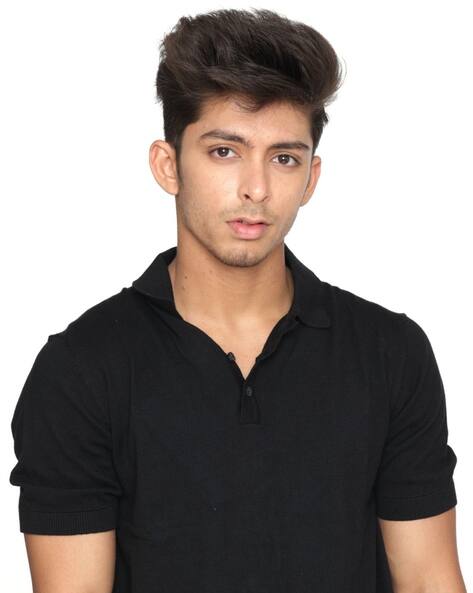 Pure knits Men Flat Knit Polo T-Shirt
