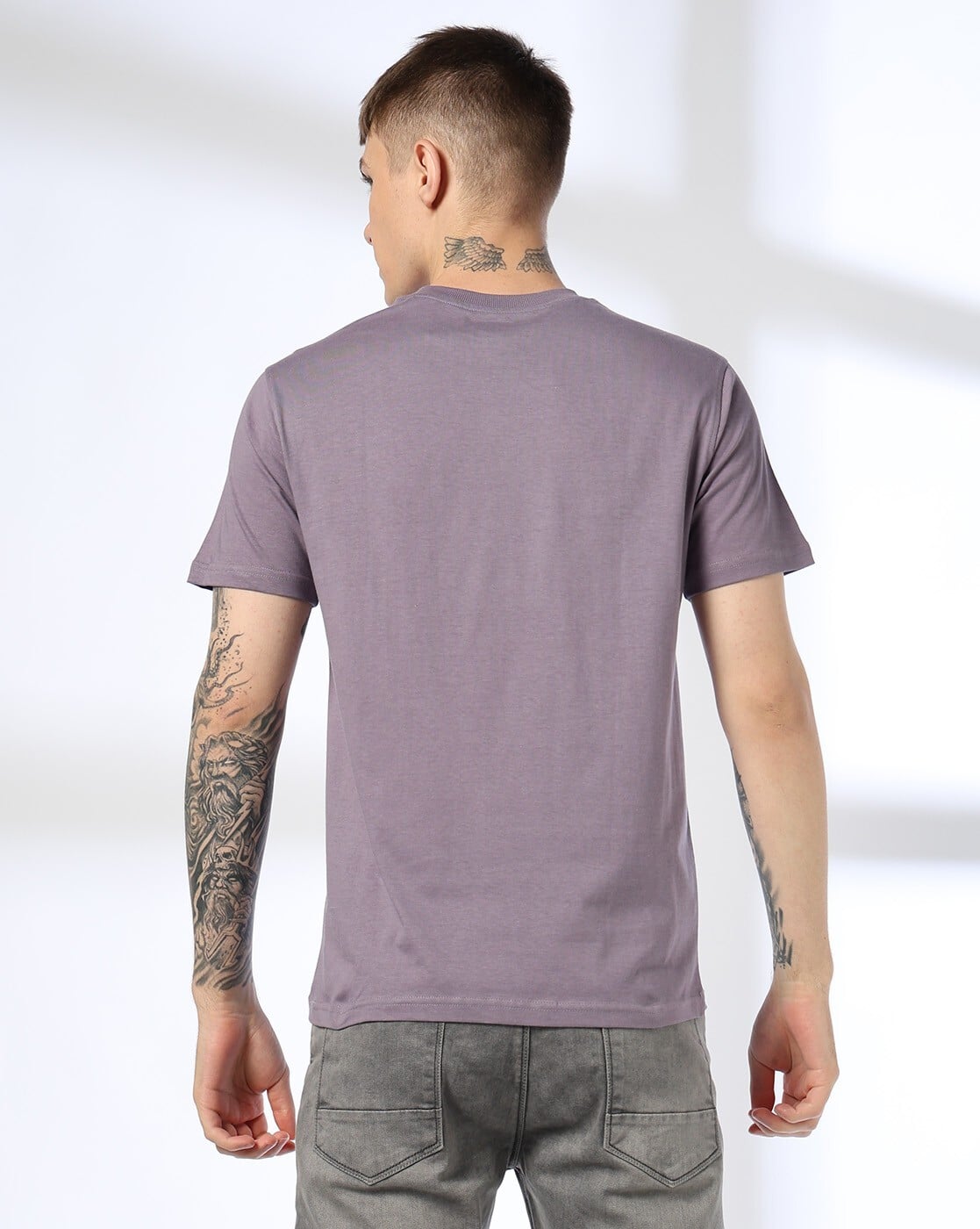 Buy DNMX Men Typographic Print Regular Online | Ajio.com