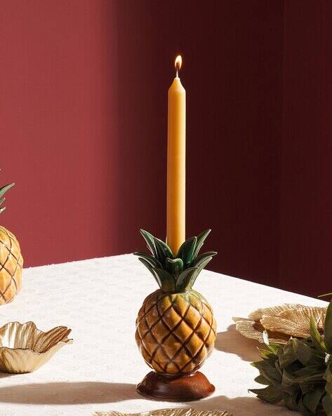 Pure Home And Living Ceramic Pineapple Candle Holder
