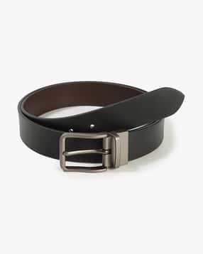 Men Belt with Buckle Closure