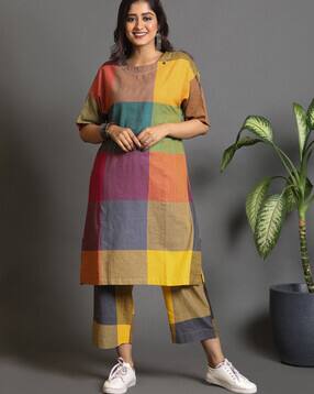 earthwear Women Check 2-Piece Co-Ord Set-picture-13