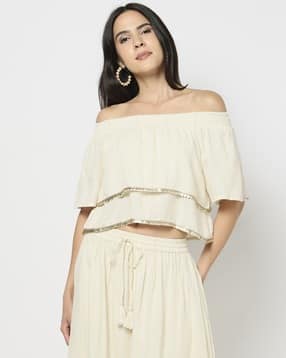 yousta Women Regular Fit Off-Shoulder Top-picture-28