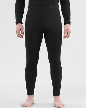 wedze - men solid base layer winter thermal bottoms