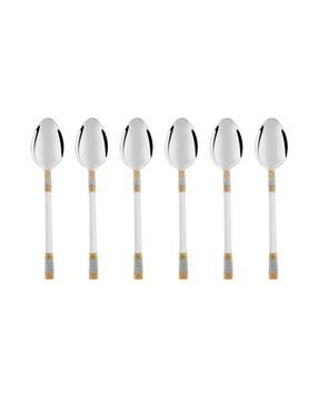fns Embossed Stainless Steel Baby Spoon Set of 6 Pcs -picture-29