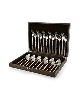 fns  Stainless Steel 24 Pc Cutlery Set with Leatherette Box -picture-20