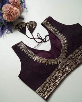 nyrika Women Self-design Back Open Blouse-picture-21