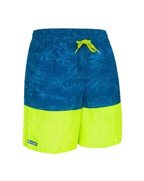 decathlon OLAIAN - Boys Printed Drawstring Surfing Shorts-picture-34
