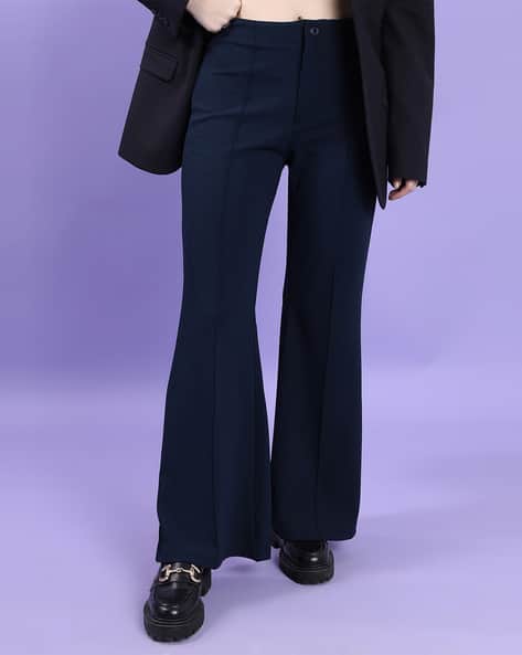 Tokyo Talkies Women Boot Fit Flat Front Pants
