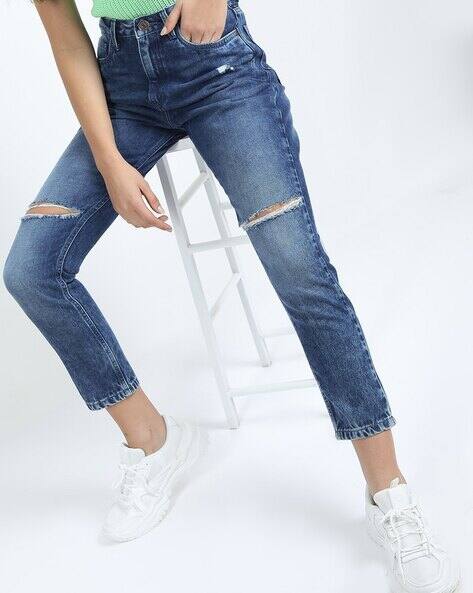 Tokyo Talkies Women Mid Rise Slim Jeans