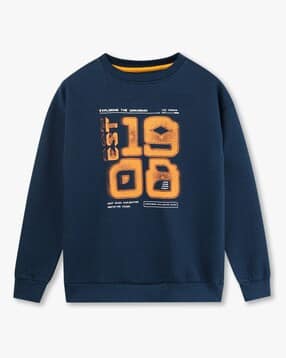 lee cooper Boys Graphic Print Regular Fit Sweatshirt-picture-44