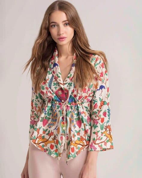 Women Floral Print Relaxed Fit Top