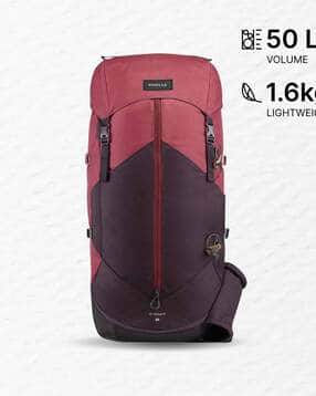 decathlon Simond - Unisex Bordeaux MT100 Multiple Compartments Trekking Backpack 50 L-picture-20
