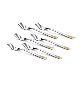 fns Set of 6 Silver-Plated Sleek Spoons Cutlery Set-picture-50