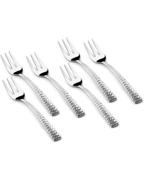 fns Madrid Stainless Steel Dessert Tableware Fruit Forks-picture-46