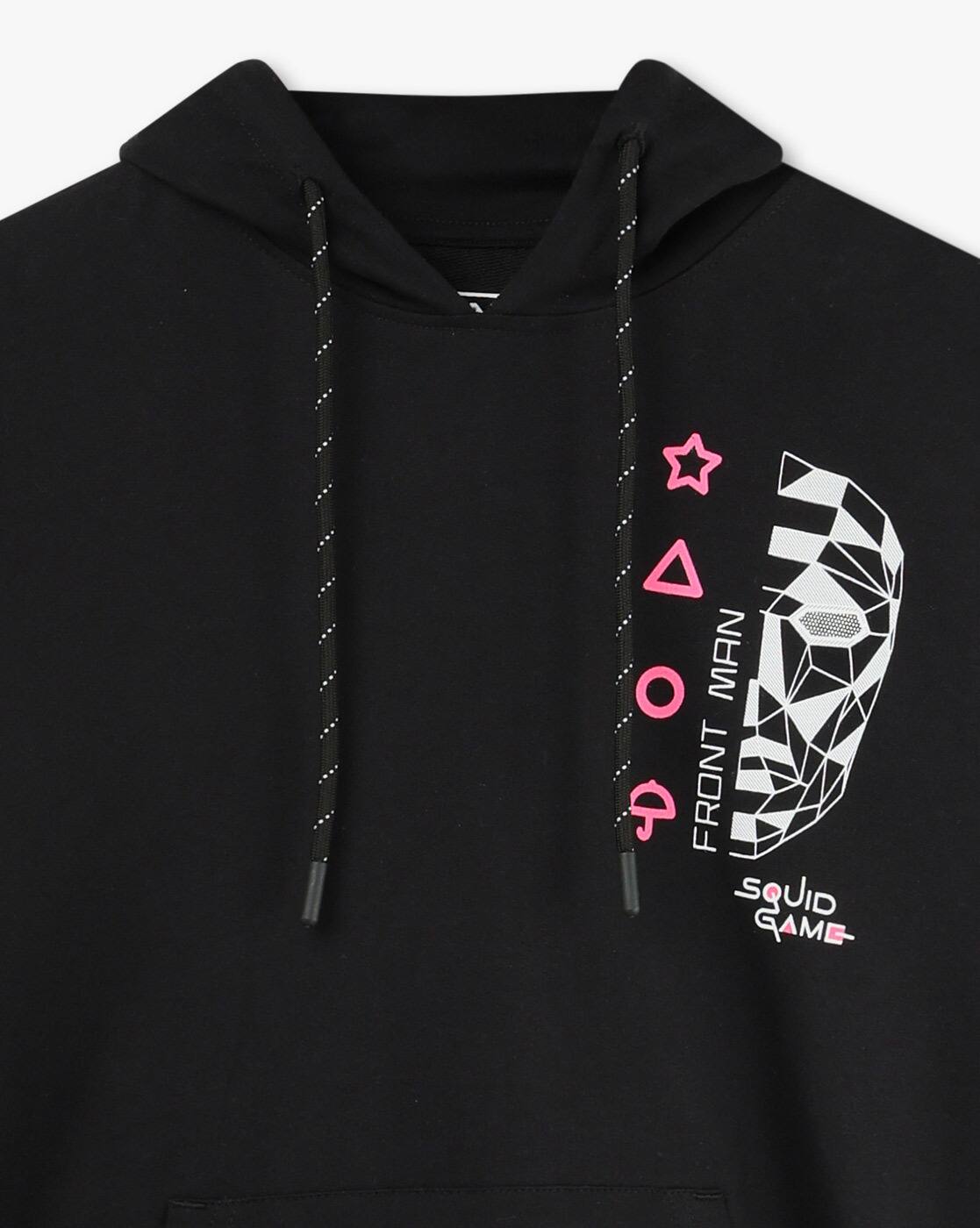 Buy YB DNMX Boys Squid Game Print Hooded T-Shirt Online | Ajio.com
