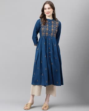 anandita Women Embroidered Flared Kurta-picture-16