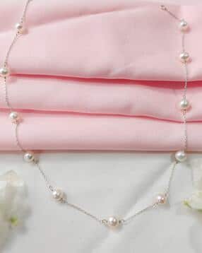 inari shines Women Silver-Plated Pearl Necklace-picture-38