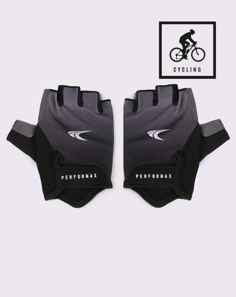 PERFORMAX Men Half Finger Cycling Gloves with Palm Cushioning