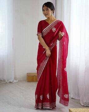 Women Satrani Tissue Silk Saree Saree-picture-4