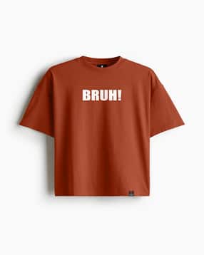 togs & terre Men Typographic Oversized Fit T-shirt-picture-14