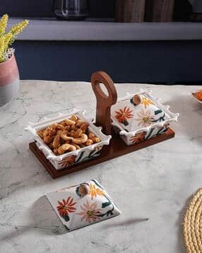 Coco Lid Fine Porcelain Twin Snacks Set-image-34