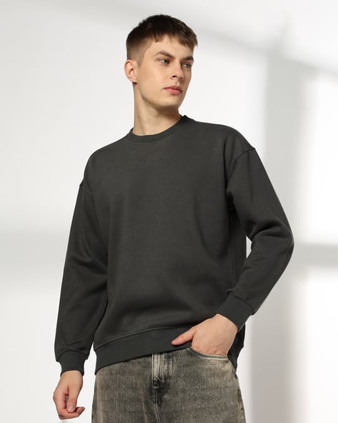 Buy DNMX Men Oversized Fit Crew-Neck S Online | Ajio.com