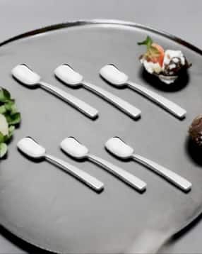 Slimline Shovel Stainless Steel Dessert Spoons-image-7