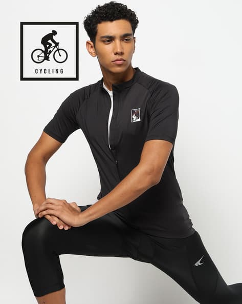 PERFORMAX Men Front Zip Open Cycling Jersey with Multiple Pockets