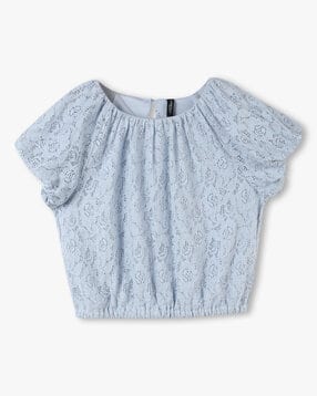 rio girls Girls Lace Regular Fit Top-picture-44