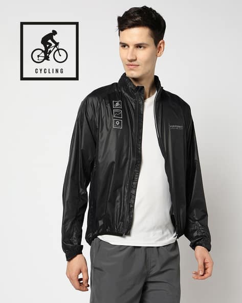 PERFORMAX Men Cycling Zip-Front Hooded Jacket