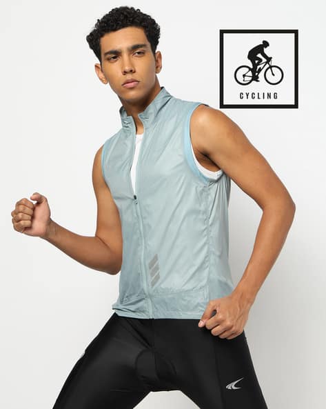 PERFORMAX Men Cycling High-Neck Zip-Front Jacket
