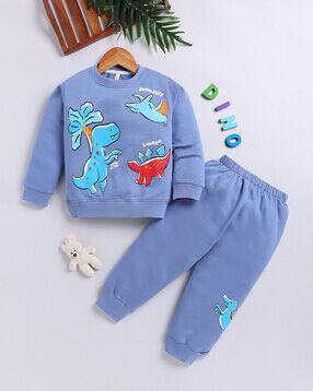 toonyport Boys Graphic Print Sweatshirt & Joggers Set-picture-45