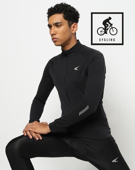 PERFORMAX Men Front Zip Open Athletic Fit Cycling Jersey