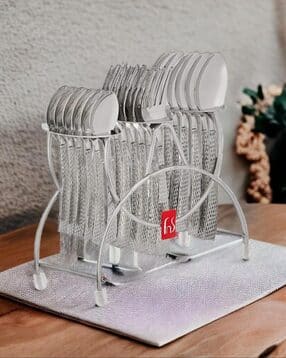 Madrid Premium Stainless Steel Cutlery Set with Hanging Stand-image-38