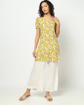 Women Floral Print Straight Kurta
