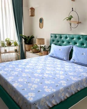 klotthe 250 TC Printed Double King-Size Bedsheet with Pillow Covers-picture-45