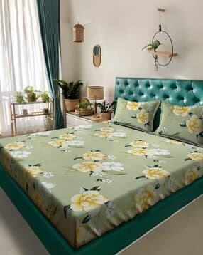 klotthe 250 TC Printed Double King-Size Bedsheet with Pillow Covers-picture-24