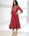 RED Foil Dress, RED, S