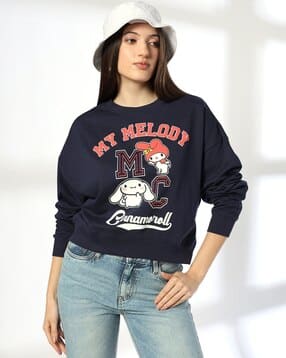 rio Women Cartoon Regular Fit Crew-Neck Sweatshirt-picture-19