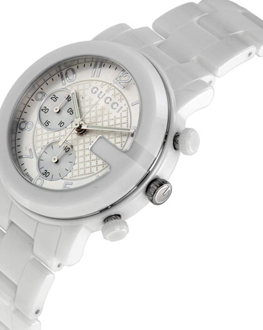 Buy GUCCI Unisex G Chronograph Watch - YA101353 | White Color Men