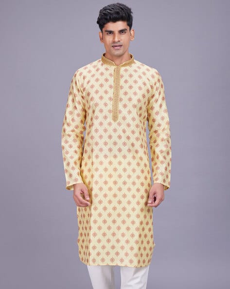 Men Regular Fit Long Kurta